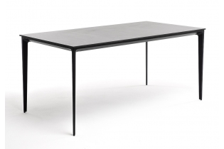 MR1001132 обеденный стол из HPL 160х80см, цвет «серый гранит«, каркас черный